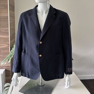 Gucci Blazer Mohair - Wool - Cotton Navy Men's Sz 52